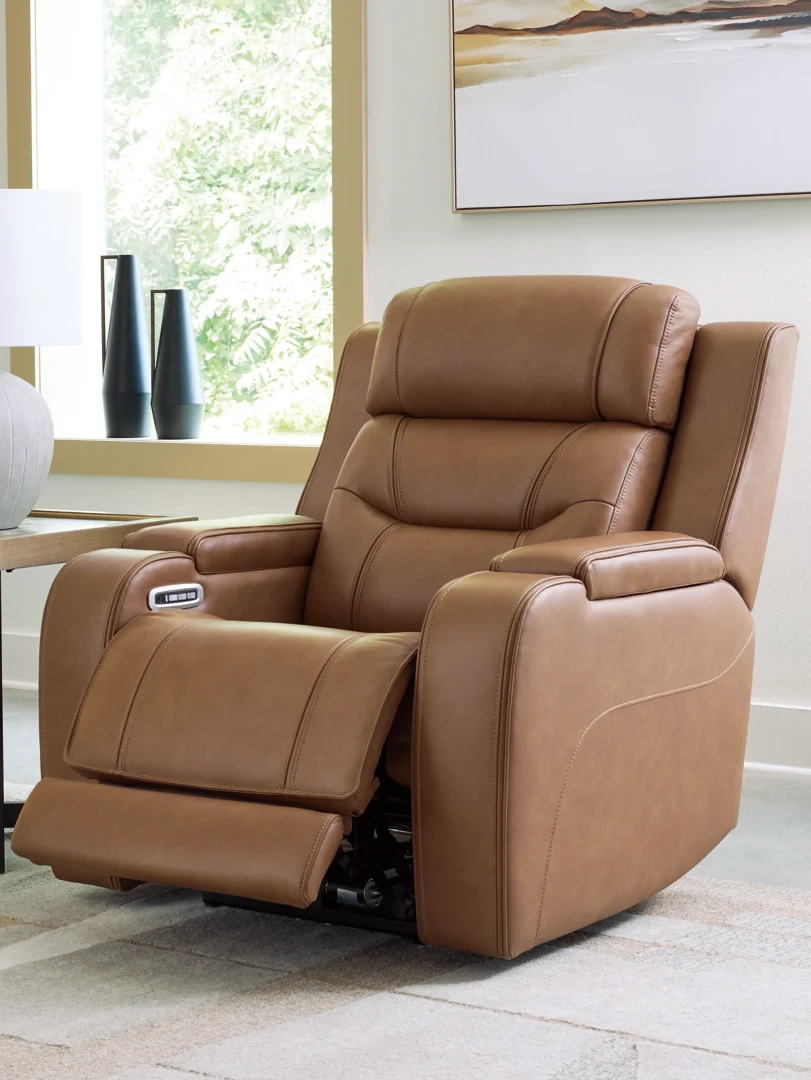 Knightington - Caramel - Power Recliner With Audio Seating - Image 5