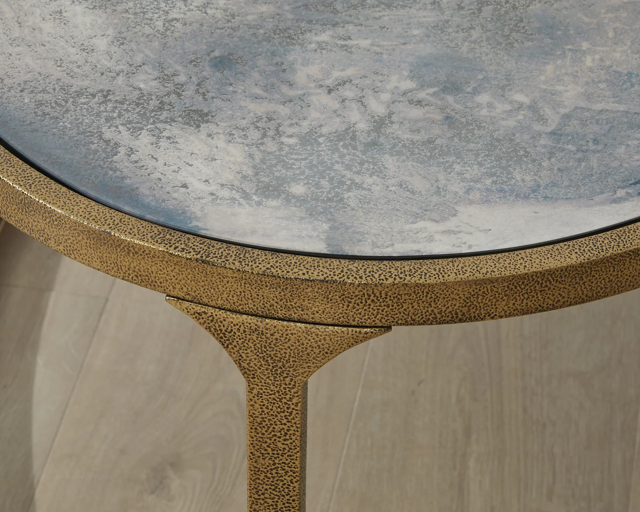 Korajane - Antique Gold - Oval Cocktail Table - Image 3