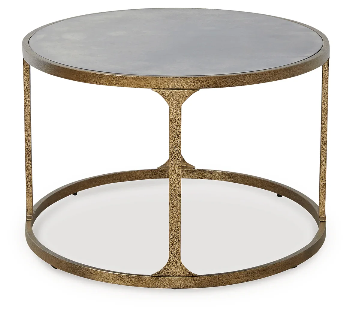 Korajane - Antique Gold - Oval Cocktail Table - Image 5