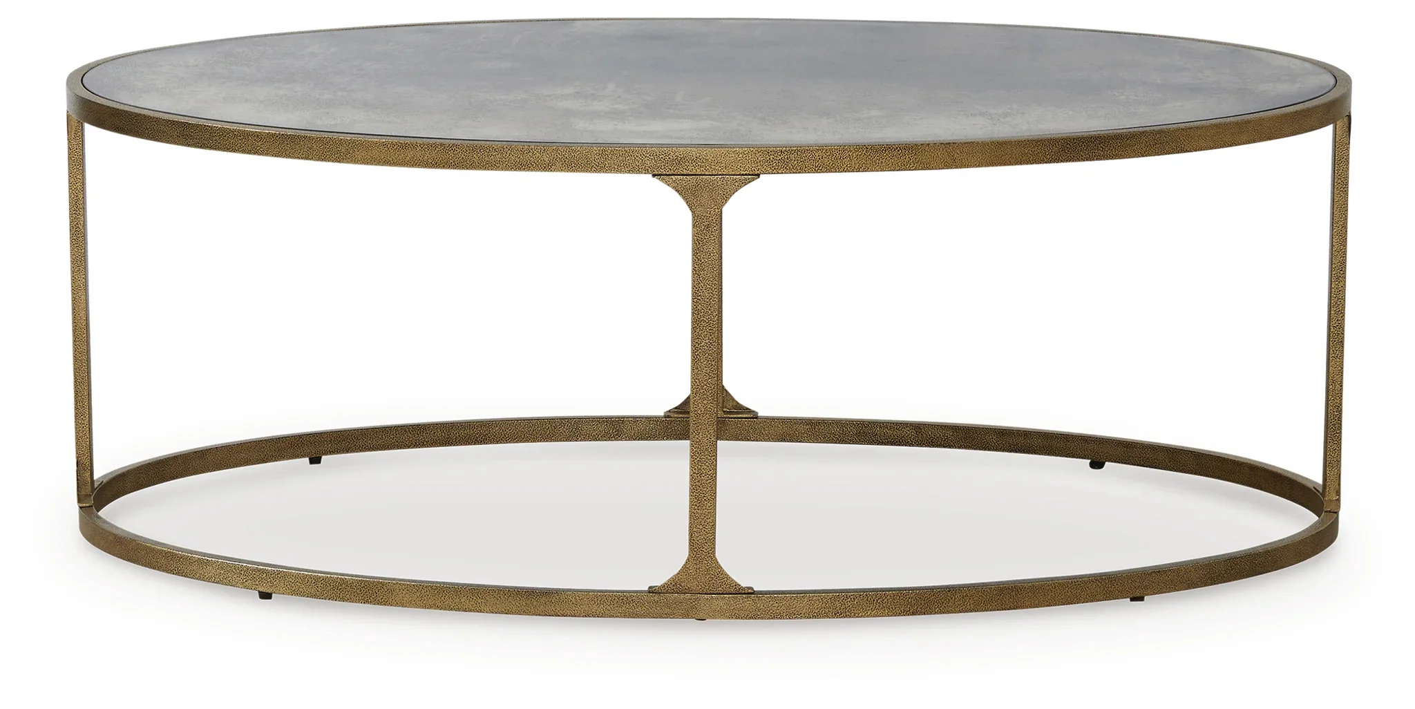 Korajane - Antique Gold - Oval Cocktail Table - Image 6