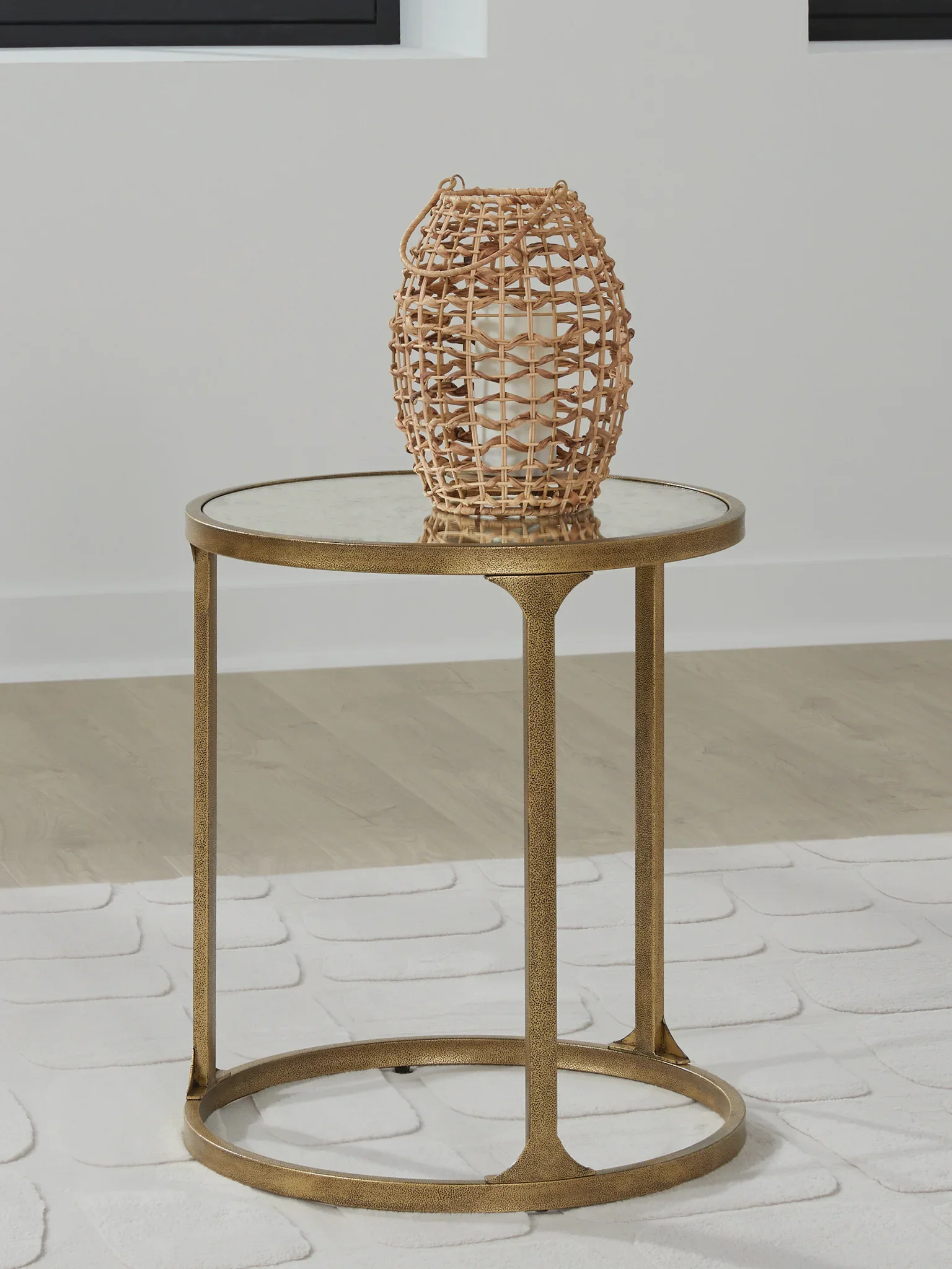 Korajane - Antique Gold - Round End Table - Image 2