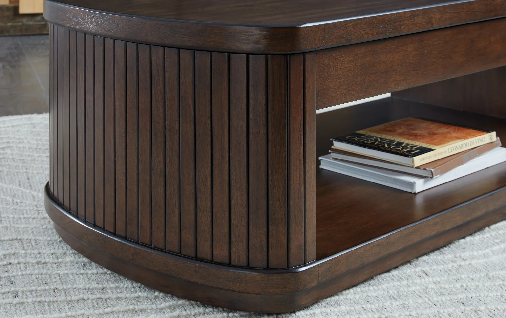 Korestone - Dark Brown - Lift Top Cocktail Table - Image 9