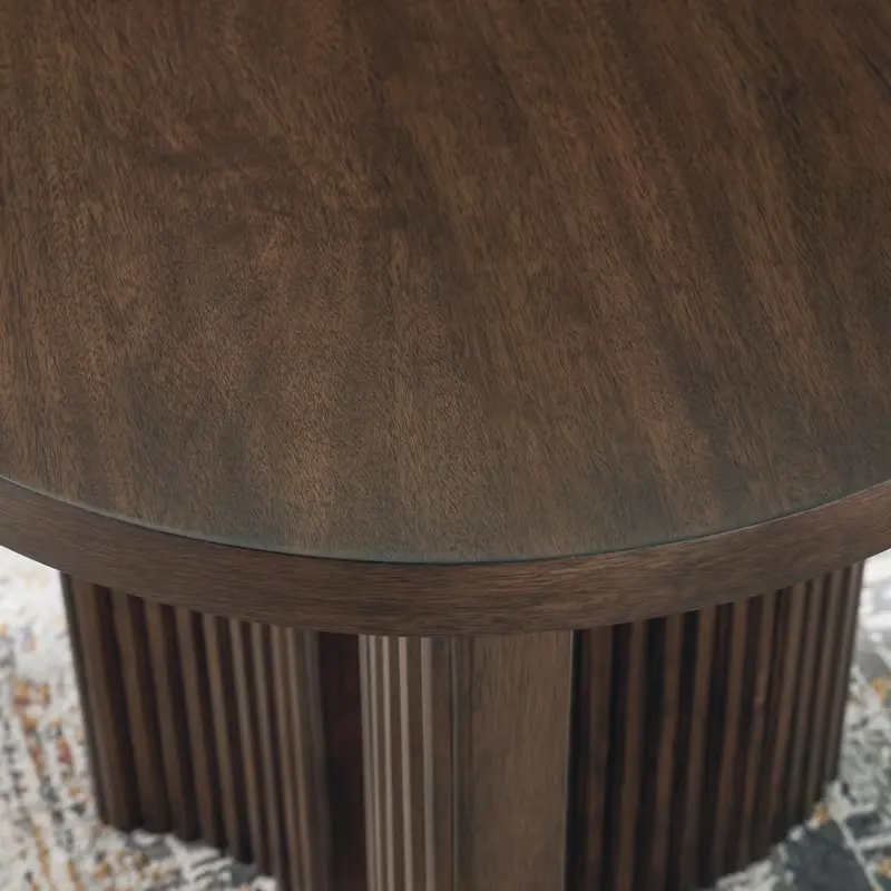 Korestone - Dark Brown - Round End Table - Image 5