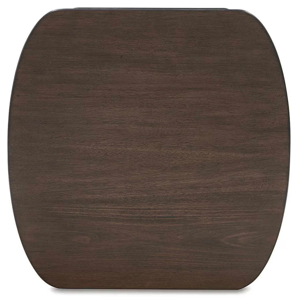 Korestone - Dark Brown - Square End Table - Image 5