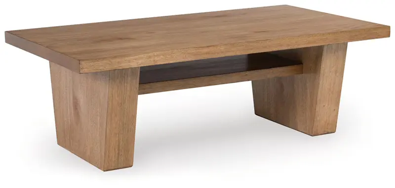 Kristiland - Light Brown - Rectangular Cocktail Table - Image 2