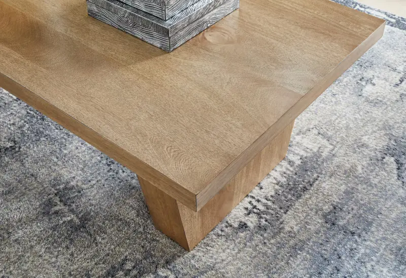 Kristiland - Light Brown - Rectangular Cocktail Table - Image 8