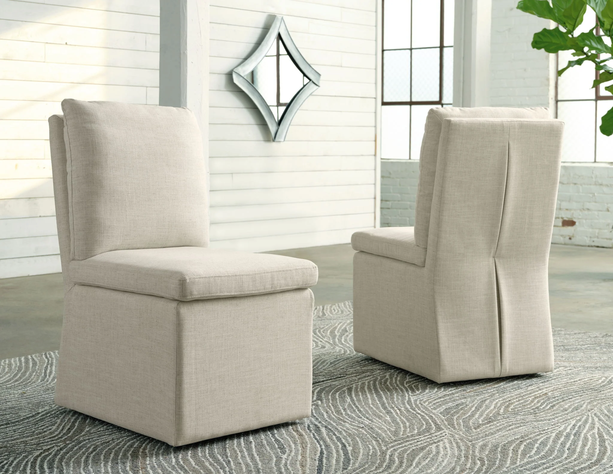 Krystanza - Oatmeal - Dining Uph Side Chair (Set of 2) - Image 3