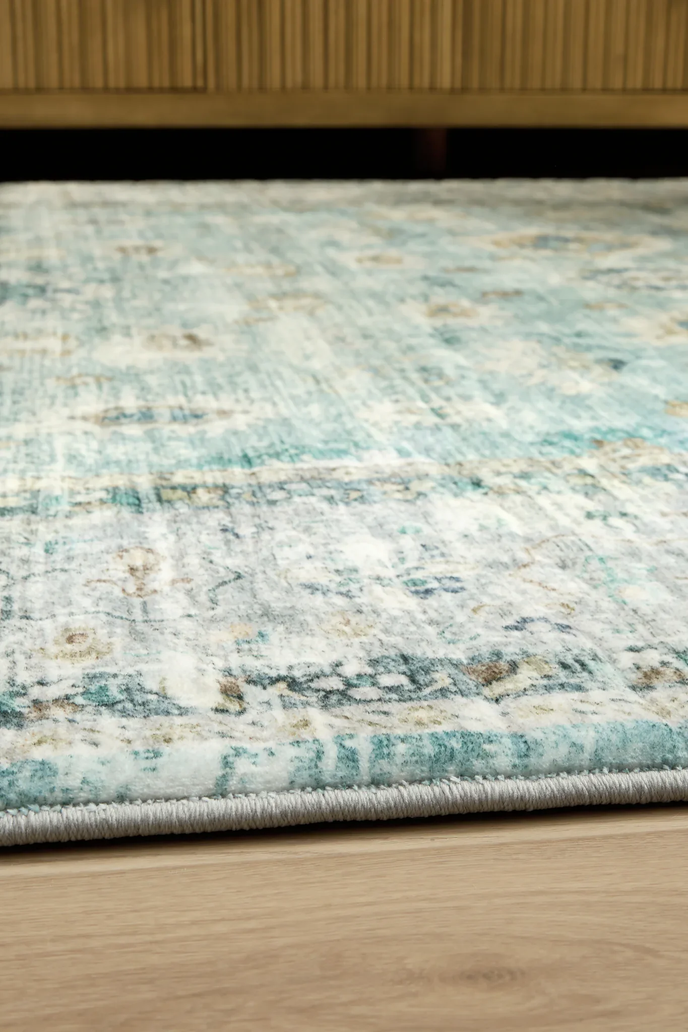 Ladstoney - Teal / Beige / Ochre - Large Rug - 8' x 10' - Image 3