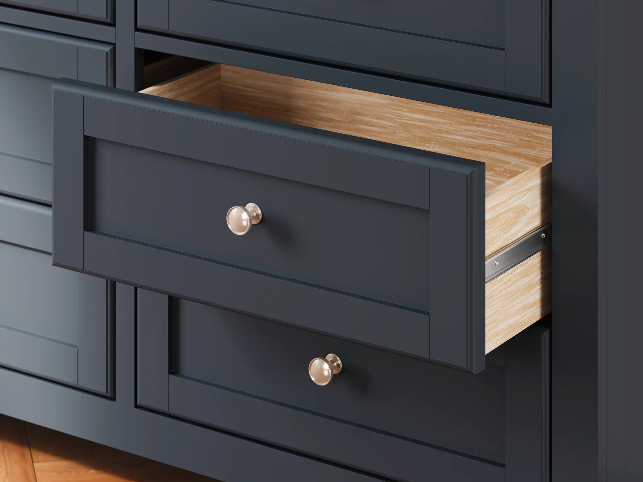 Landocken - Brown / Blue - Dresser - Image 10