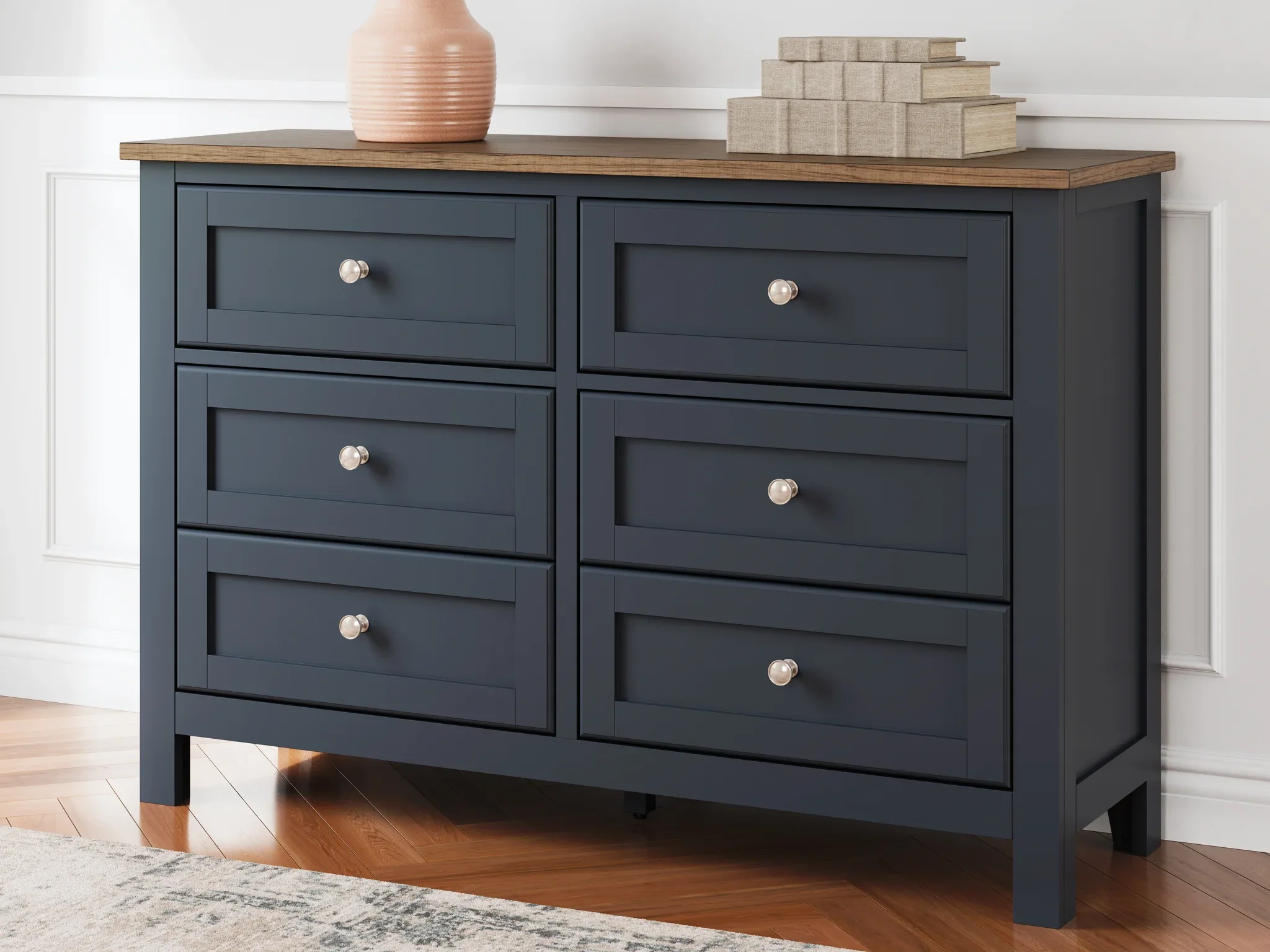 Landocken - Brown / Blue - Dresser - Image 2