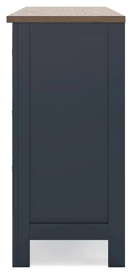 Landocken - Brown / Blue - Dresser - Image 7