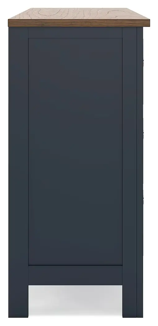 Landocken - Brown / Blue - Dresser - Image 8