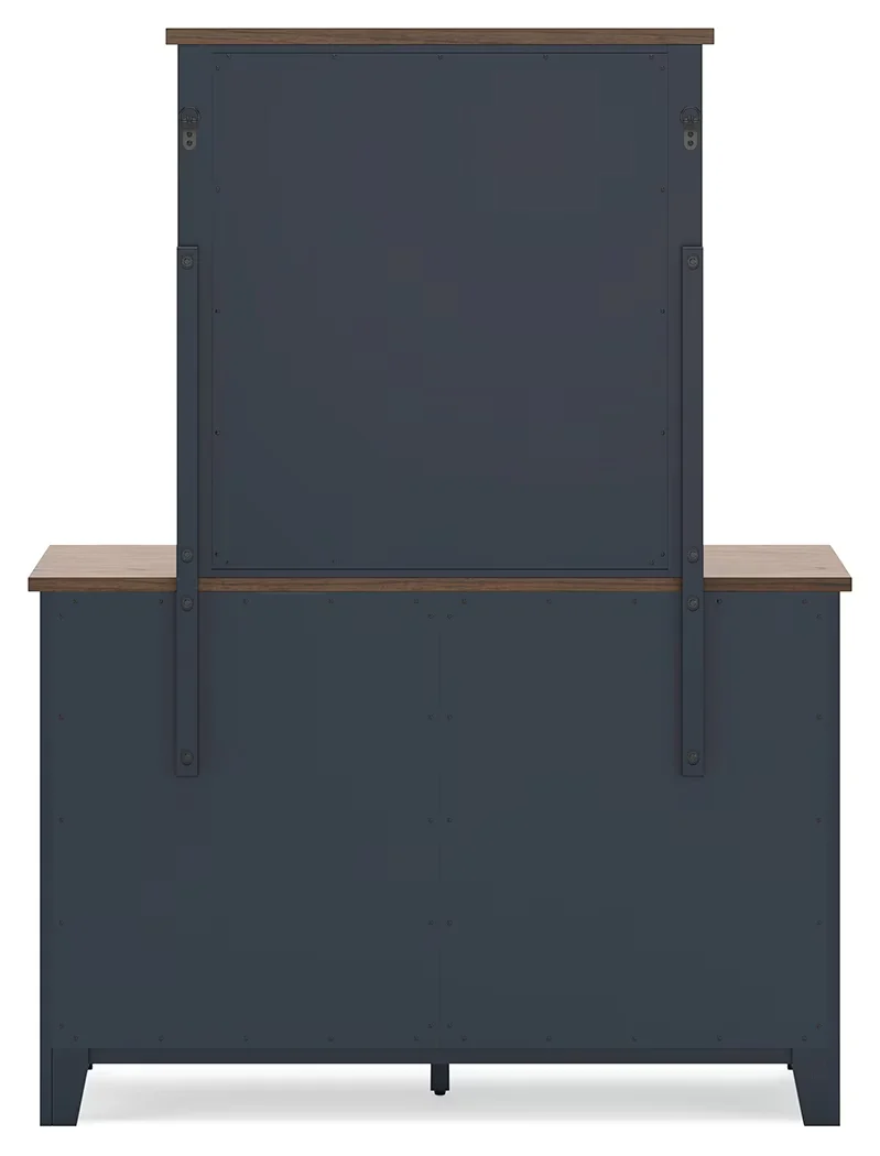 Landocken - Brown / Blue - Dresser and Mirror - Image 5