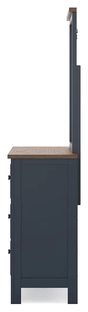 Landocken - Brown / Blue - Dresser and Mirror - Image 6