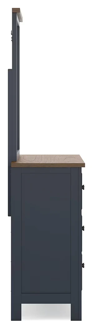 Landocken - Brown / Blue - Dresser and Mirror - Image 7
