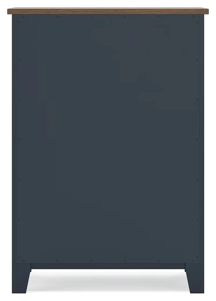 Landocken - Brown / Blue - Four Drawer Chest - Image 6