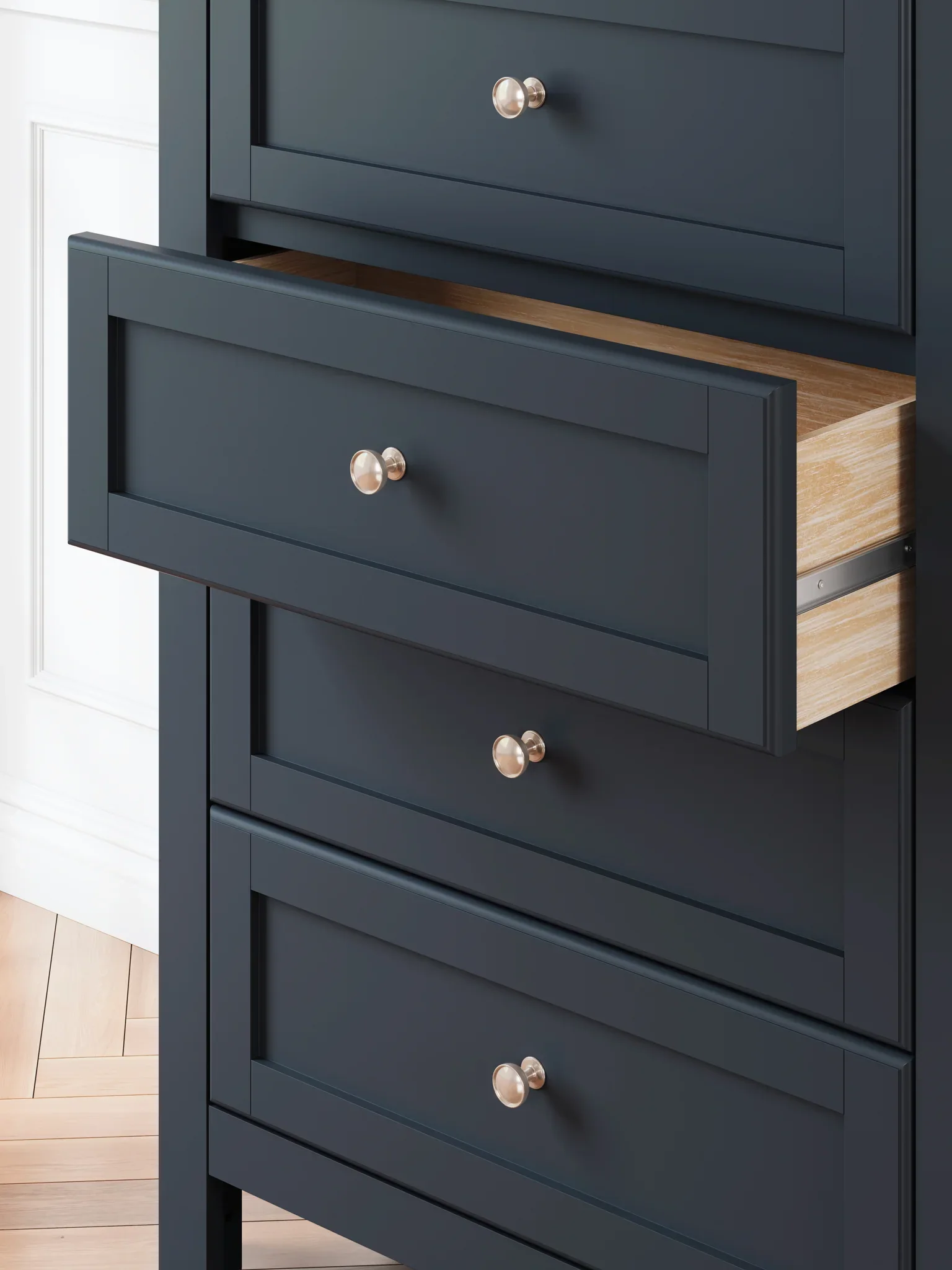 Landocken - Brown / Blue - Four Drawer Chest - Image 8