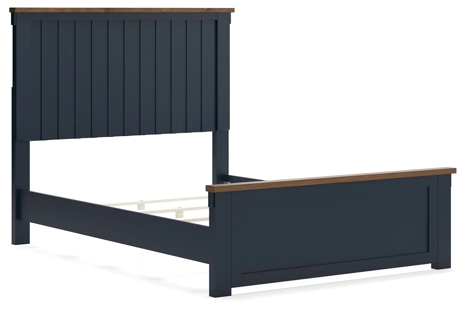 Landocken - Brown / Blue - Full Panel Bed - Image 3