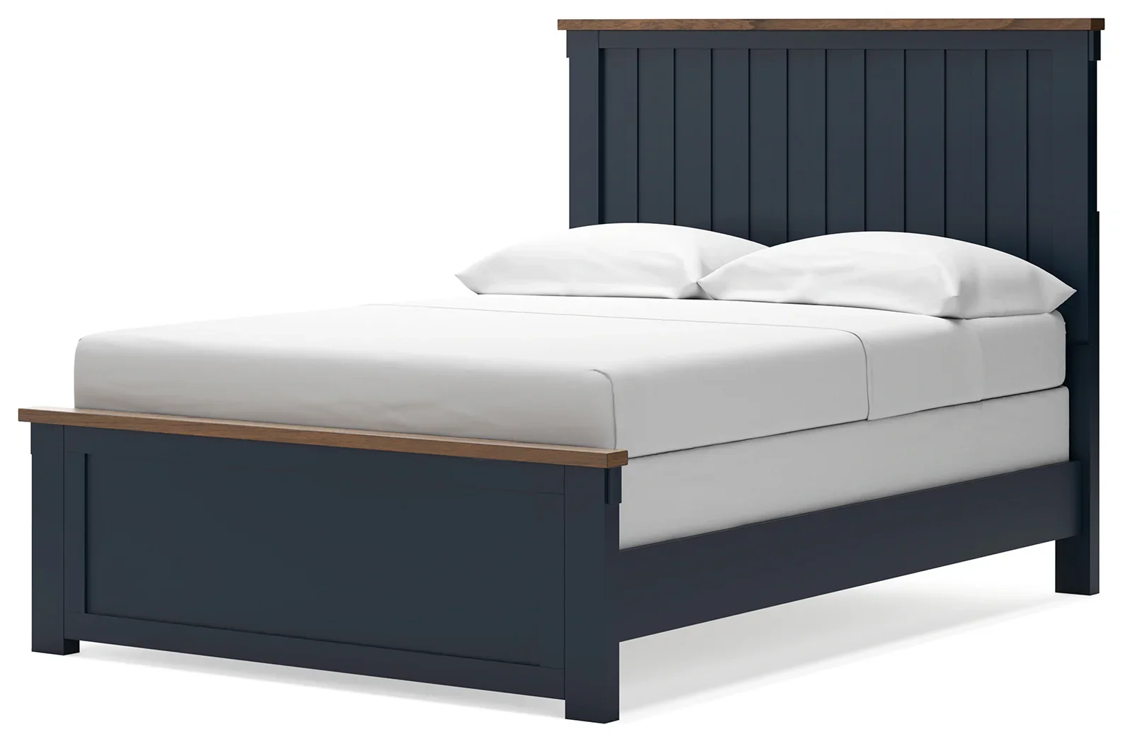Landocken - Brown / Blue - Full Panel Bed - Image 4