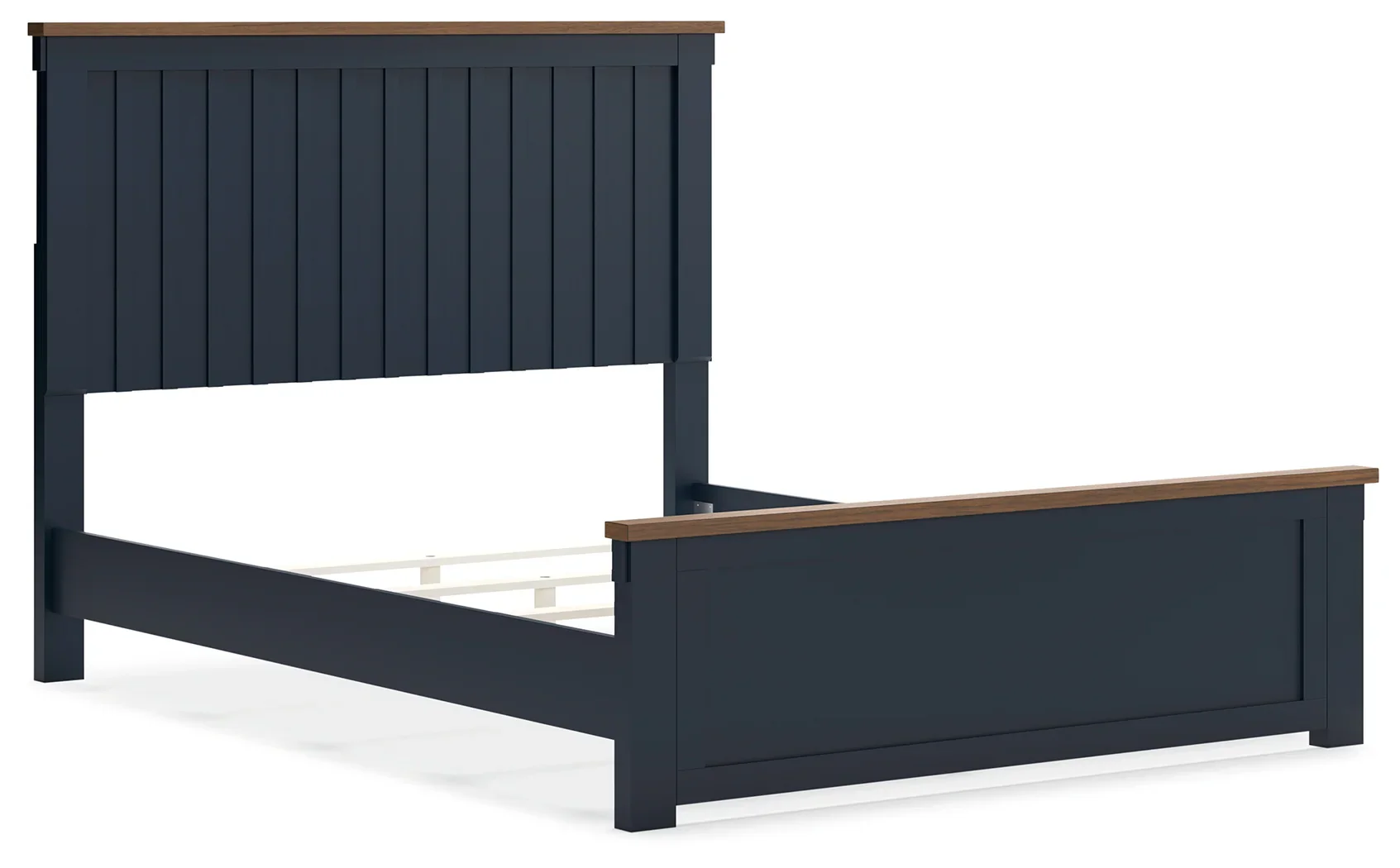 Landocken - Brown / Blue - Queen Panel Bed - Image 3