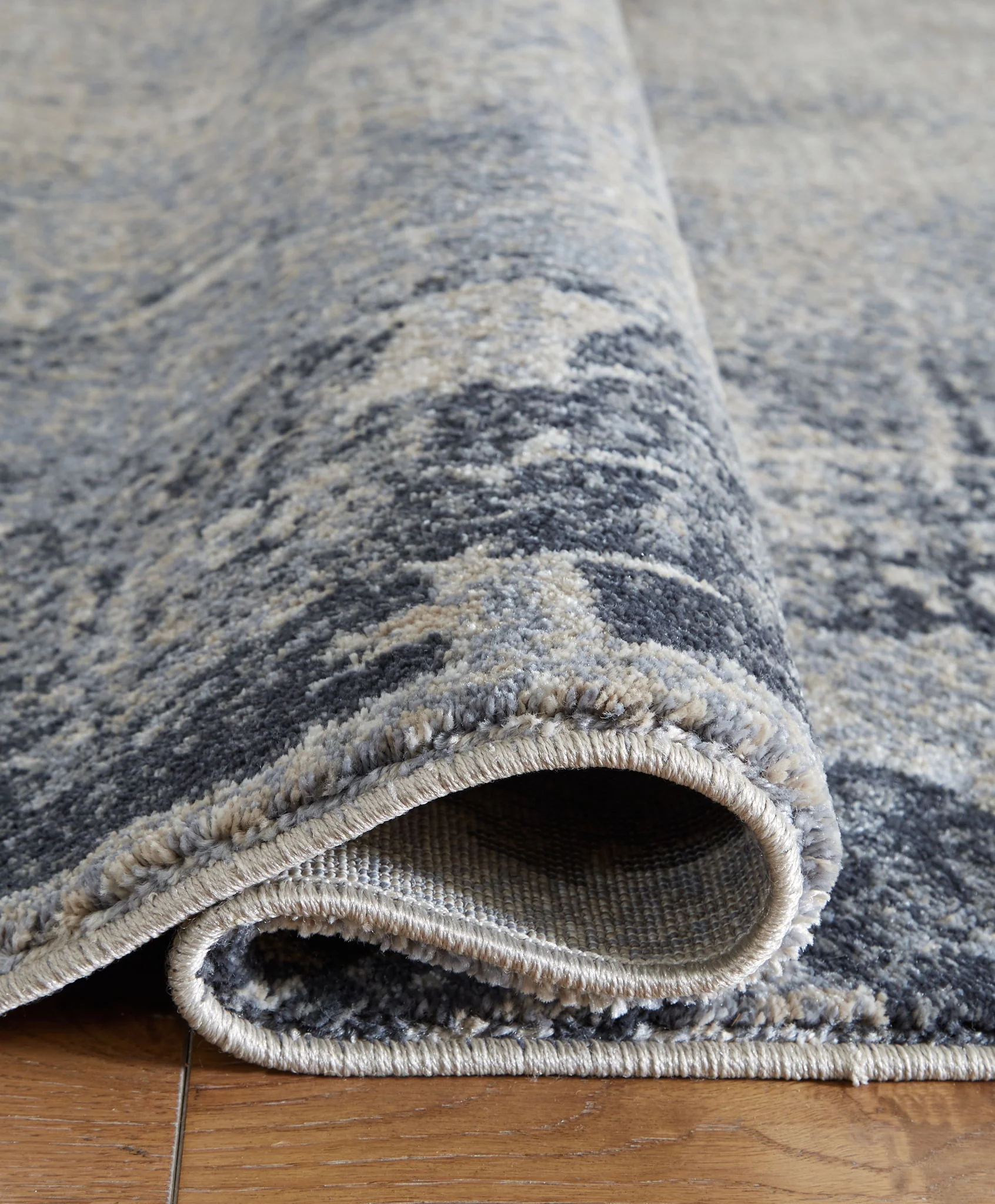 Langrich - Blue / Gray / Cream - Large Rug - 8' x 10' - Image 4