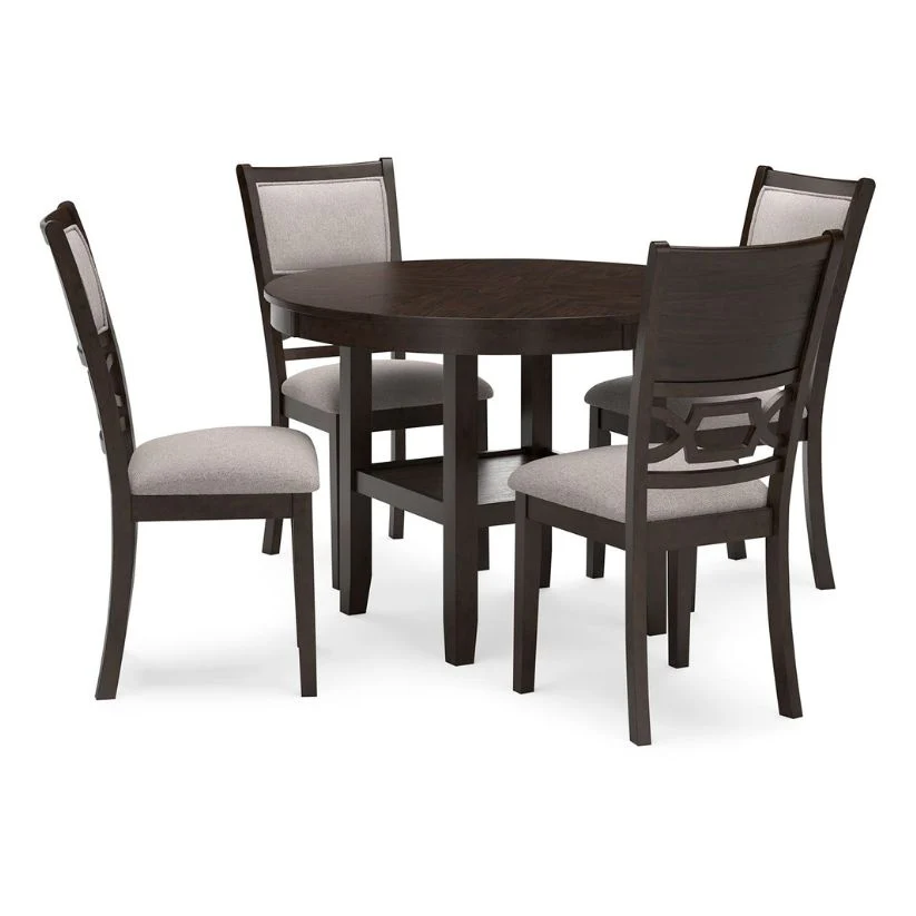 Langwest - Brown - Dining Room Table Set (Set of 5)