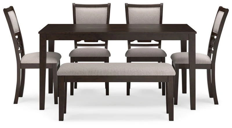 Langwest - Brown - Dining Room Table Set (Set of 6) - Image 3