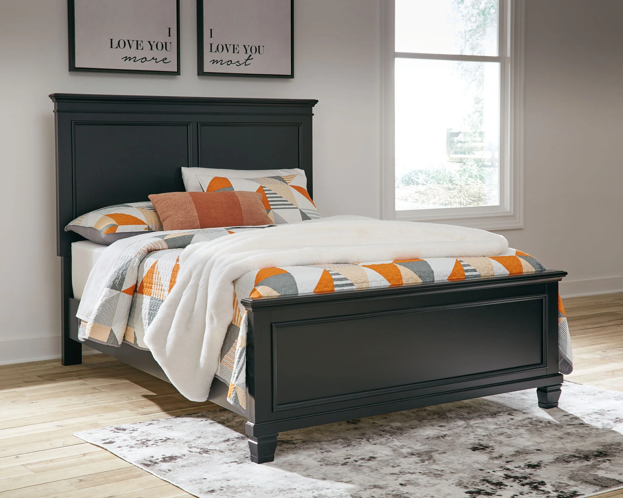 Lanolee - Black - Full Panel Bed - Image 2