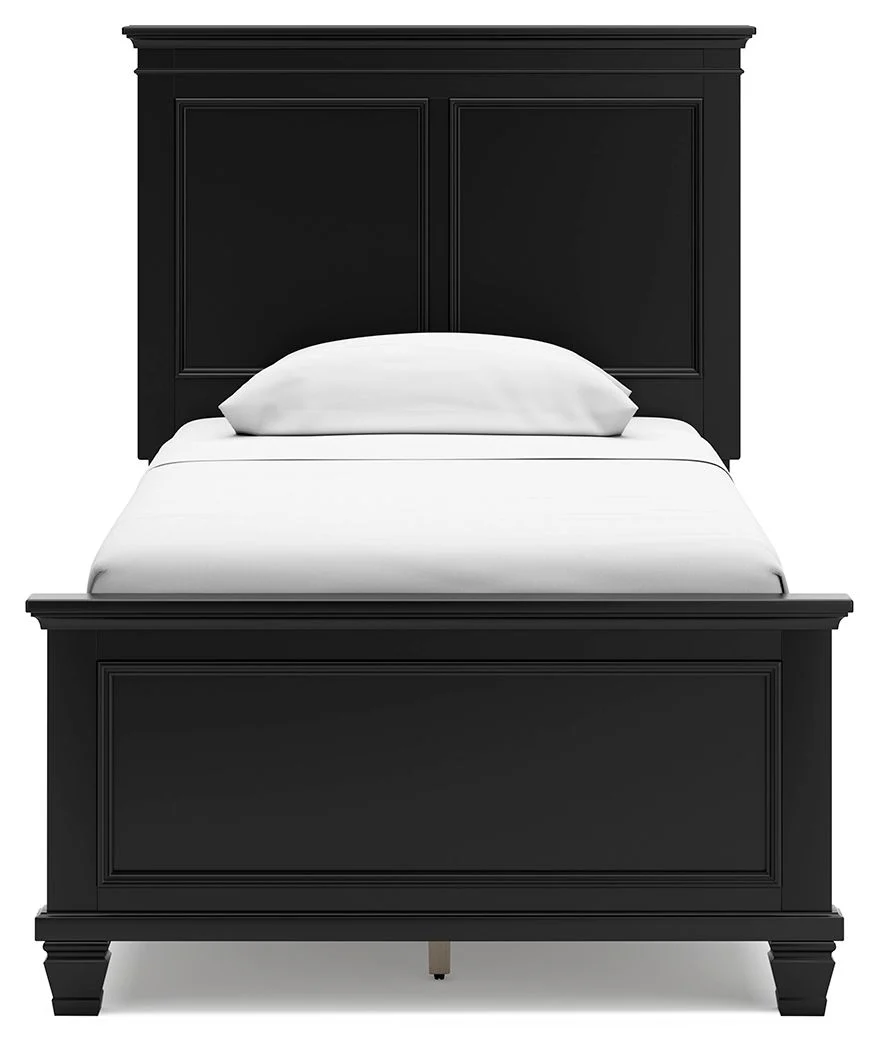 Lanolee - Black - Twin Panel Bed - Image 5