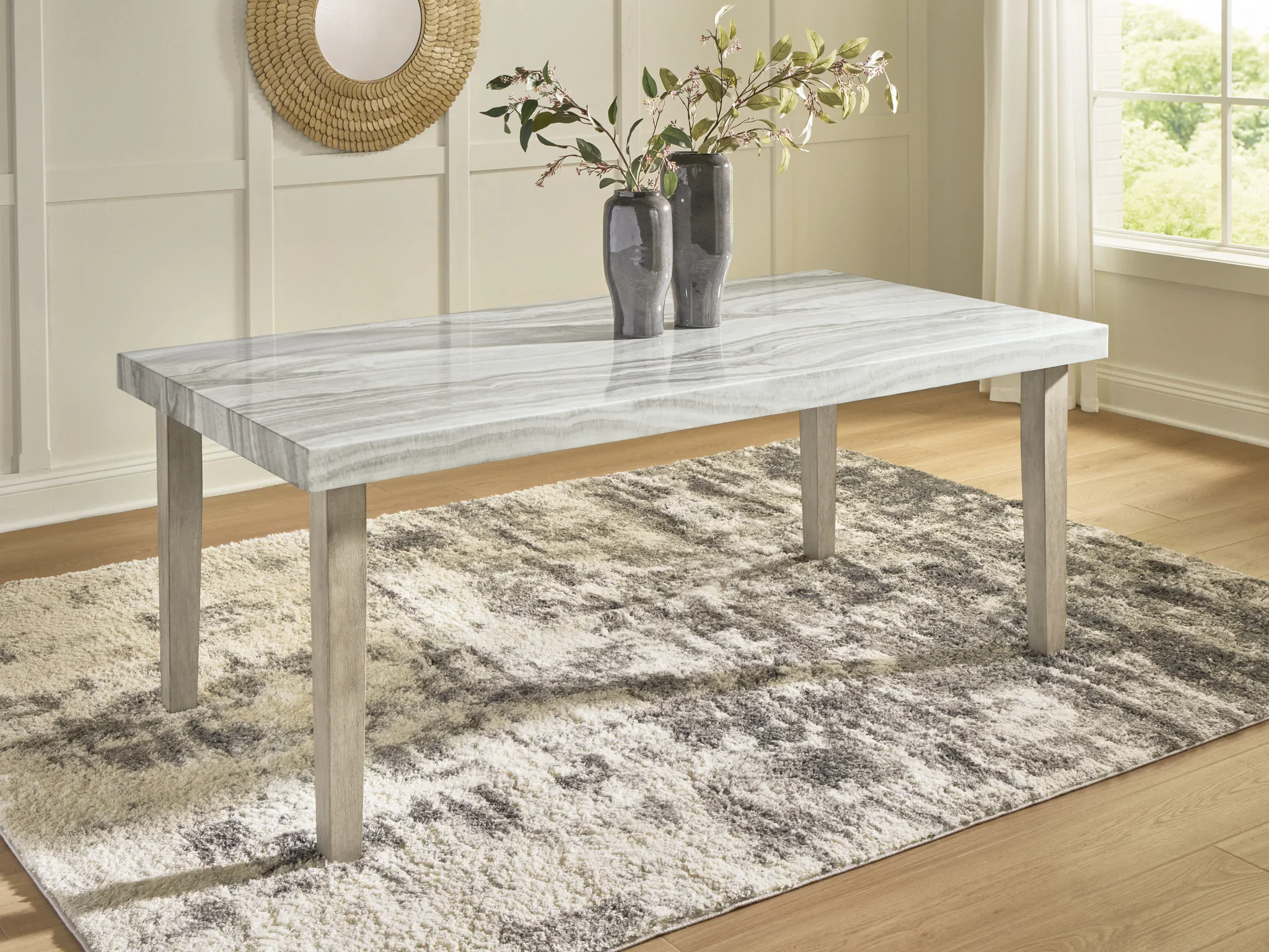 Larawyn - Rectangular Dining Room Table - Bisque - Image 2