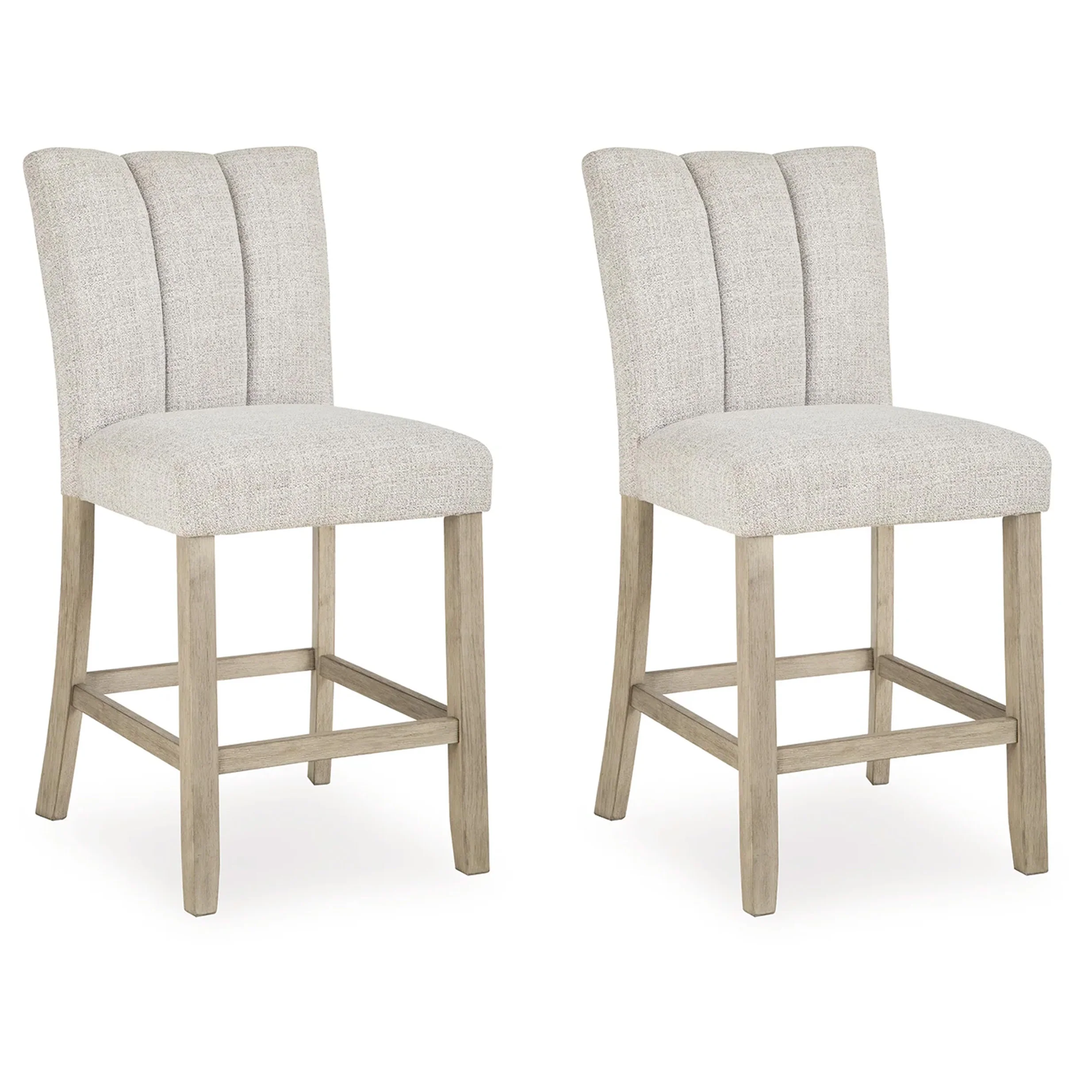 Larawyn - Upholstered Barstool (Set of 2) - Bisque