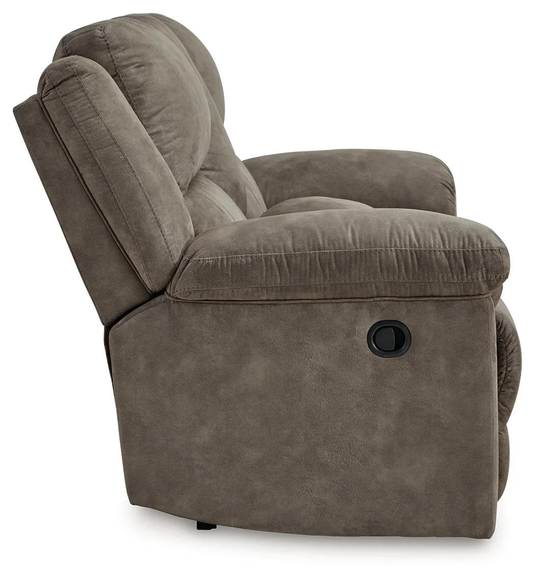 Laresview - Fossil - Dbl Reclining Loveseat With Console - Image 4