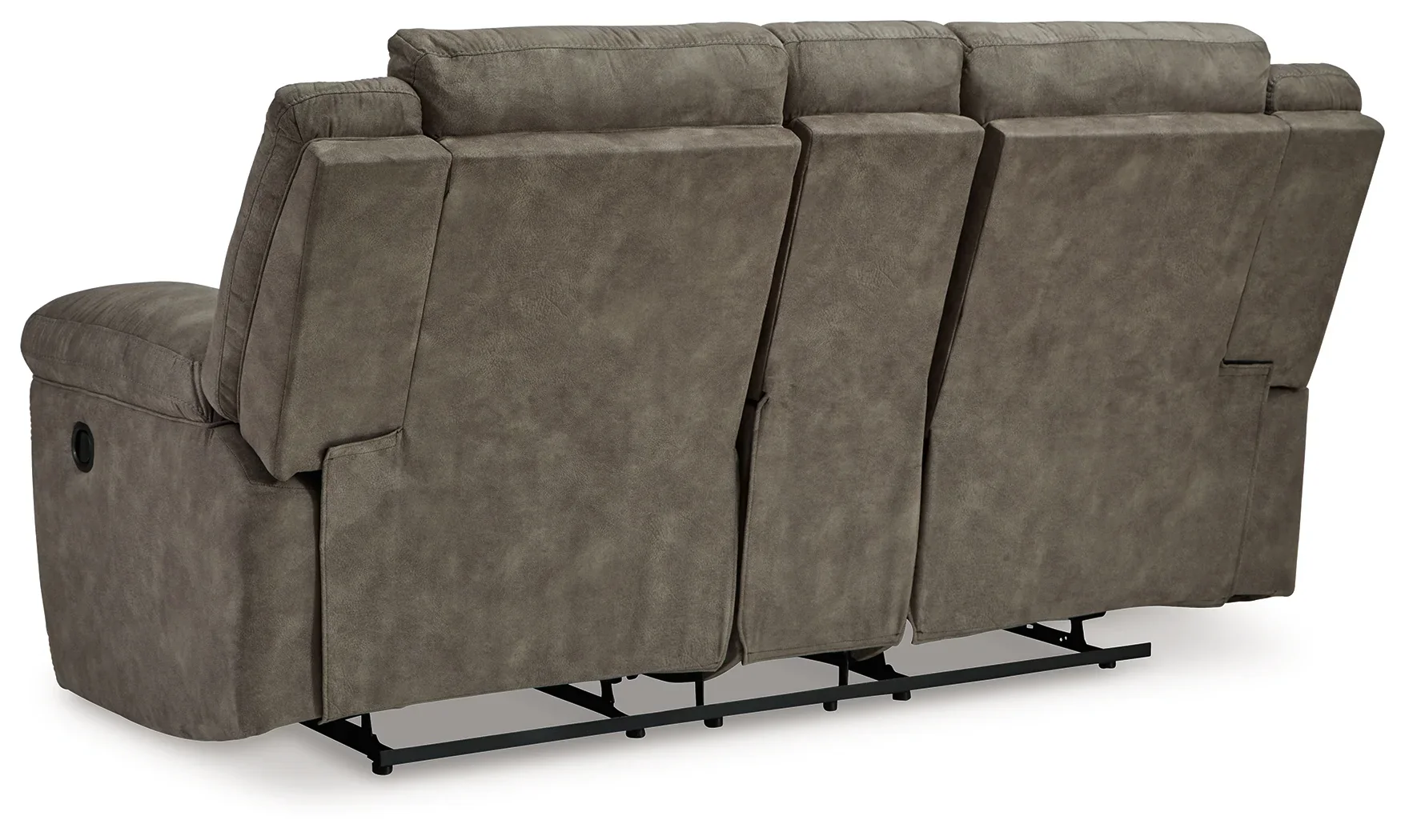 Laresview - Fossil - Dbl Reclining Loveseat With Console - Image 5