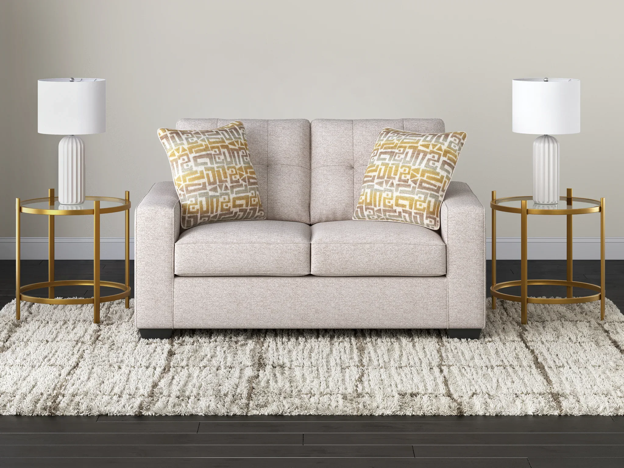 Larimer - Stone - Loveseat - Image 3