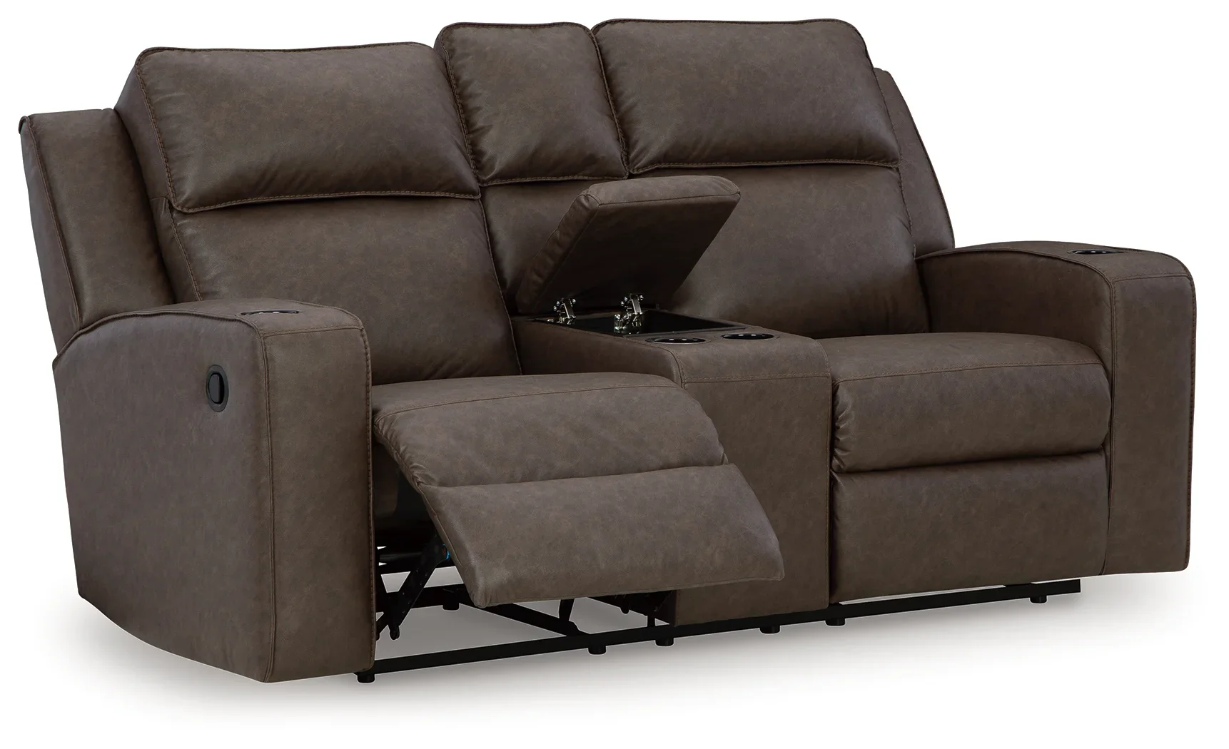 Lavenhorne - Granite - Dbl Rec Loveseat W/Console - Image 5