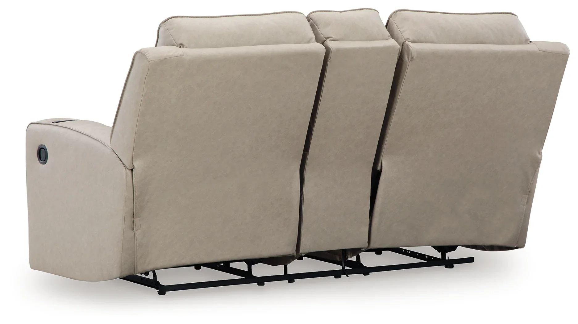 Lavenhorne - Pebble - Dbl Rec Loveseat W/Console - Image 4