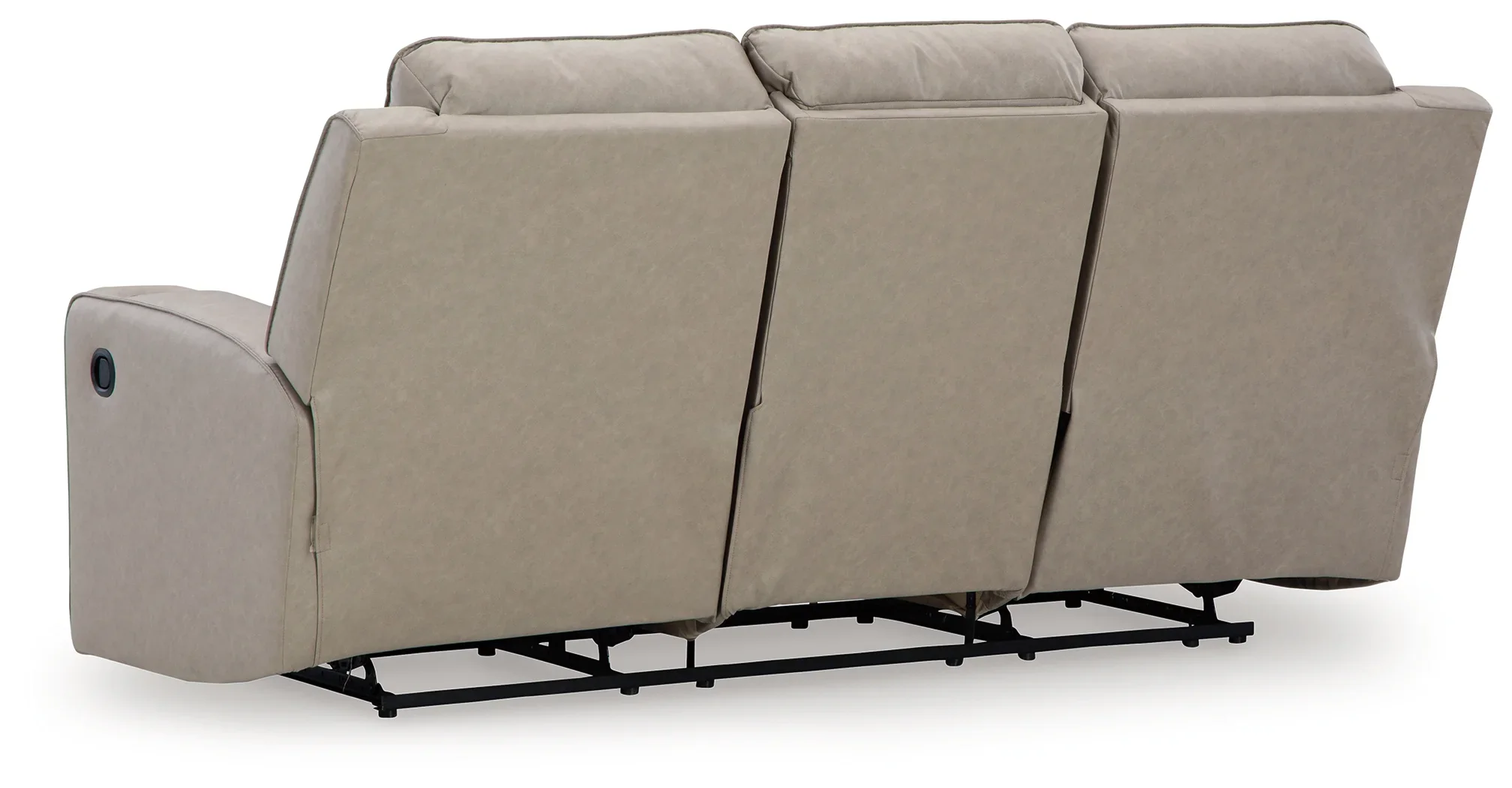 Lavenhorne - Pebble - Rec Sofa W/Drop Down Table - Image 6