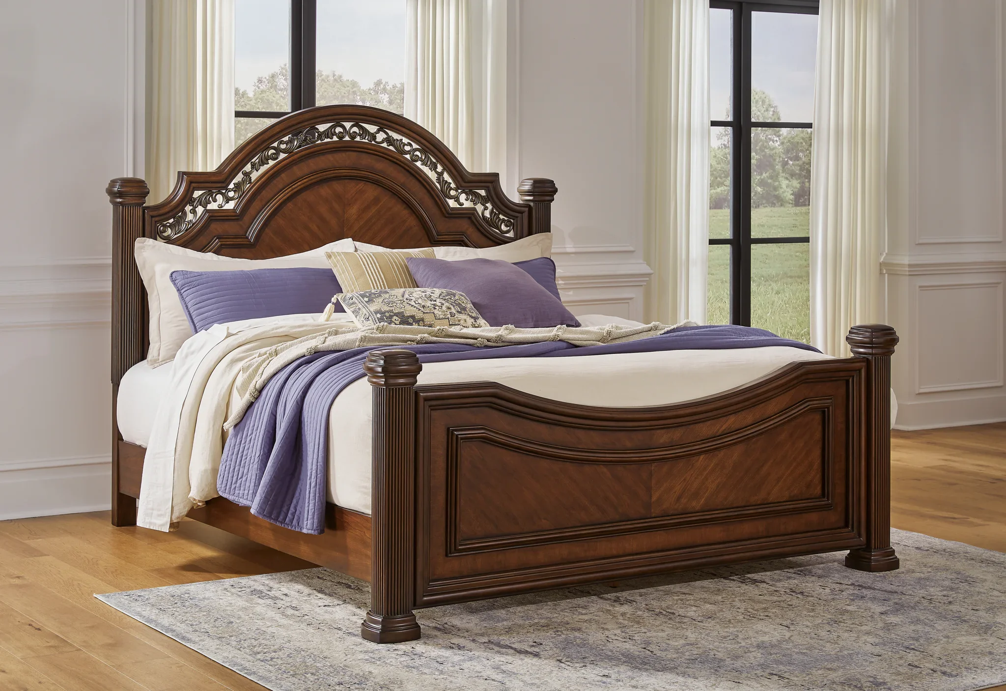 Lavinton - Brown - Queen Poster Bed - Image 2