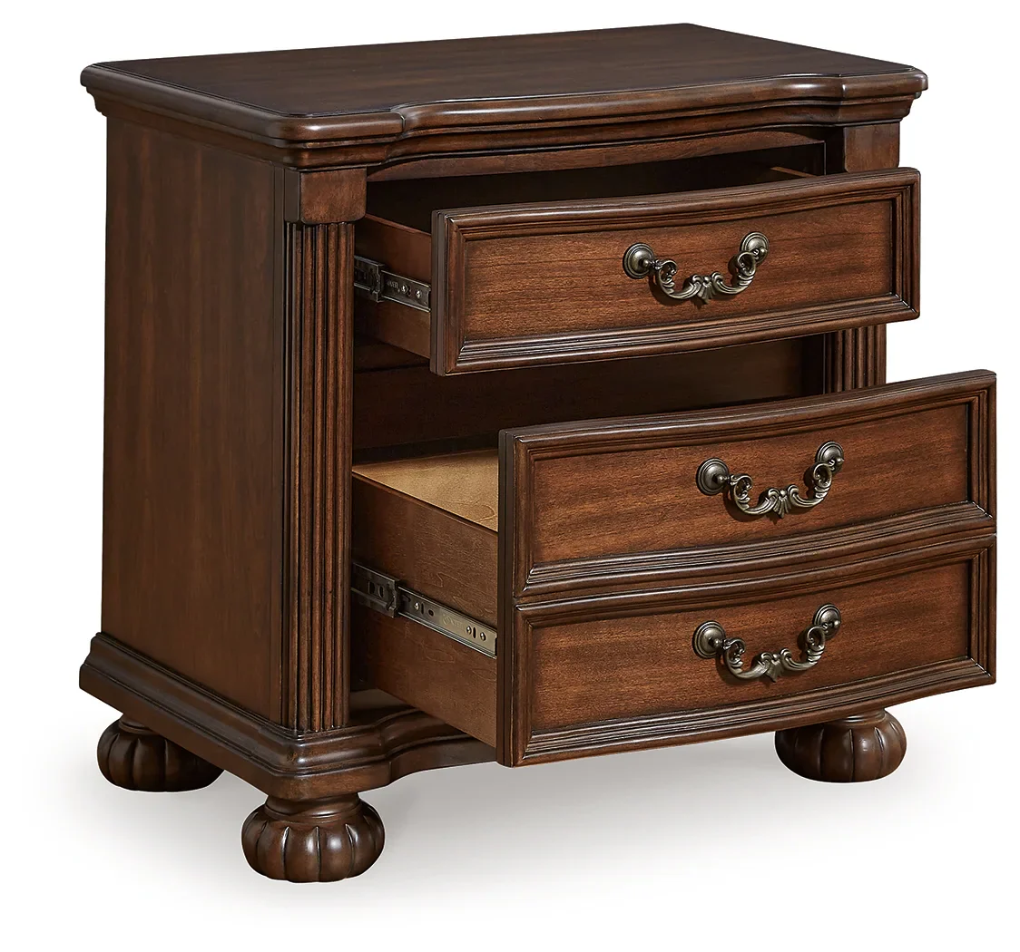 Lavinton - Brown - Three Drawer Night Stand - Image 3