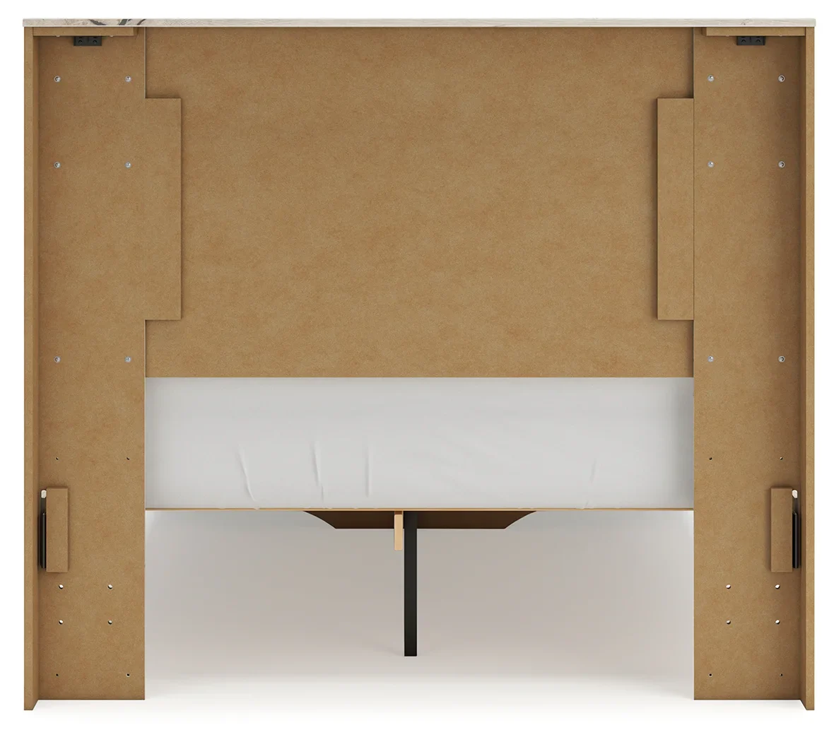 Lawroy - Light Natural - Full Panel Bed With Storage Footboard - Image 6