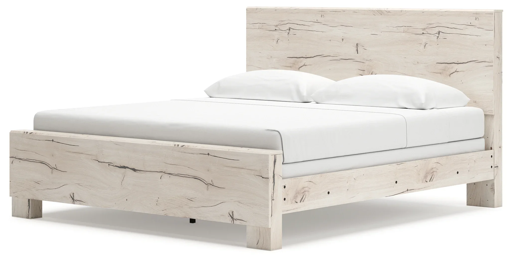 Lawroy - Light Natural - King Panel Bed - Image 3