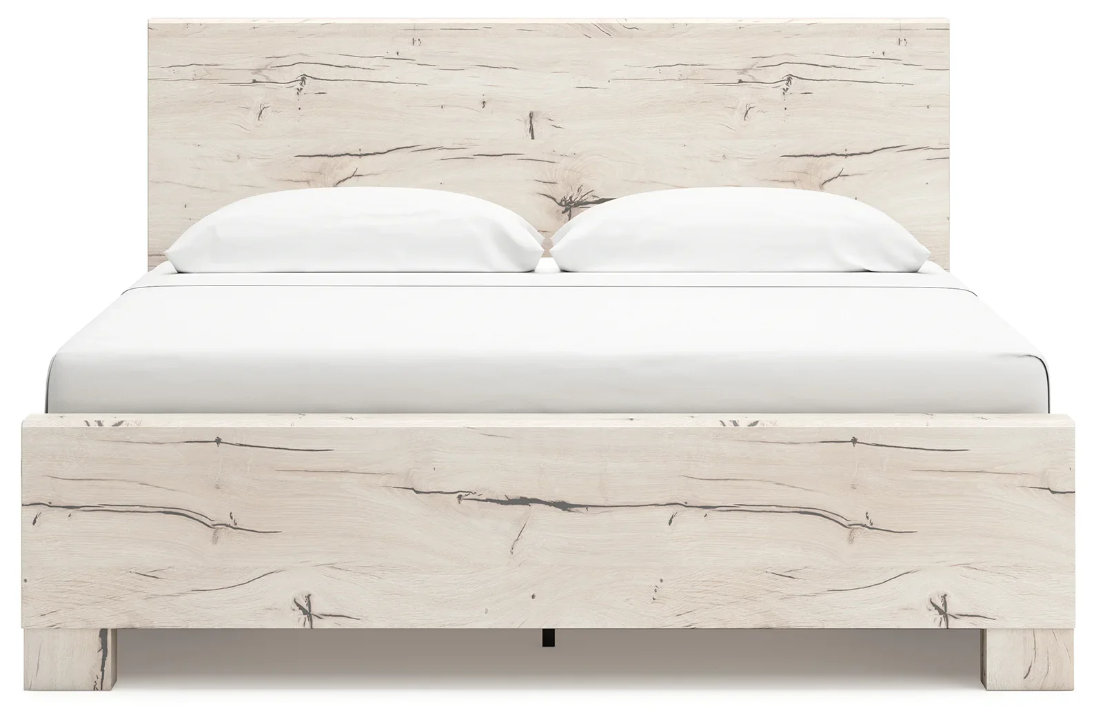 Lawroy - Light Natural - King Panel Bed With 2 Under Bed Storage Units - Image 5