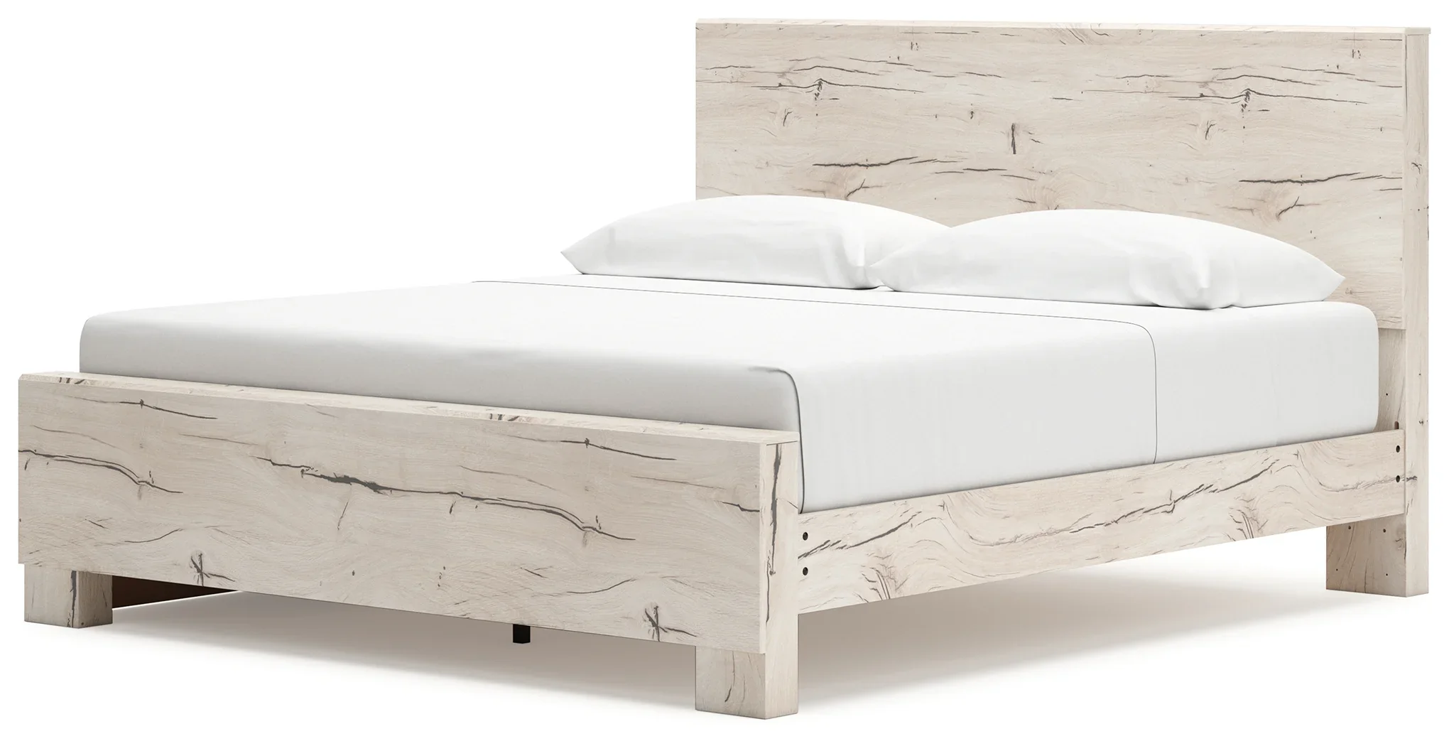 Lawroy - Light Natural - King Panel Bed With Under Bed Storage - Image 4