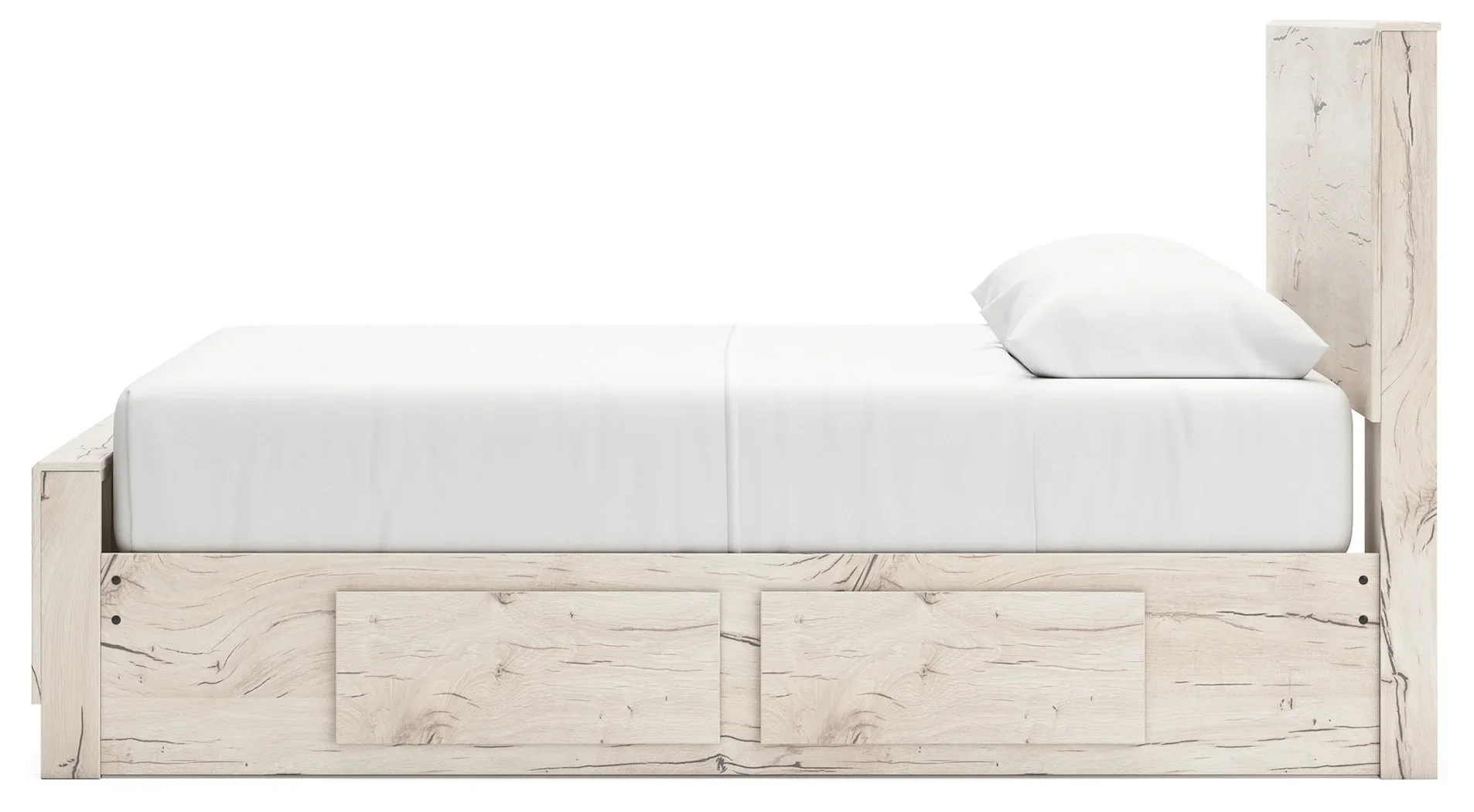 Lawroy - Light Natural - Queen Panel Bed With 2 Under Bed Storage Units - Image 7