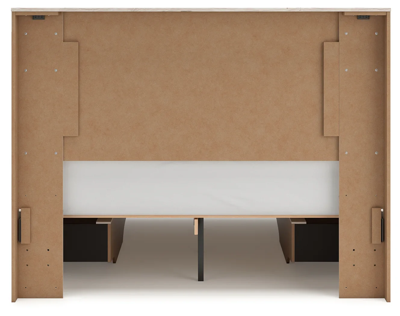 Lawroy - Light Natural - Queen Panel Bed With 2 Under Bed Storage Units - Image 8
