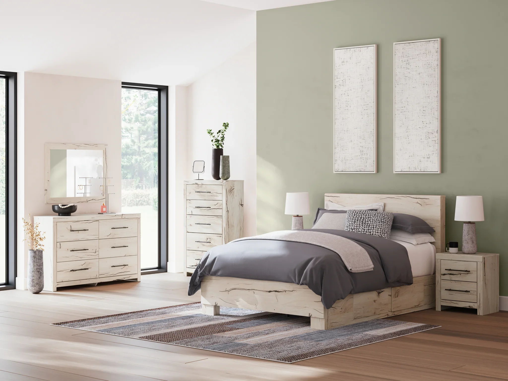 Lawroy - Light Natural - Queen Panel Bed With Under Bed Storage - Image 10
