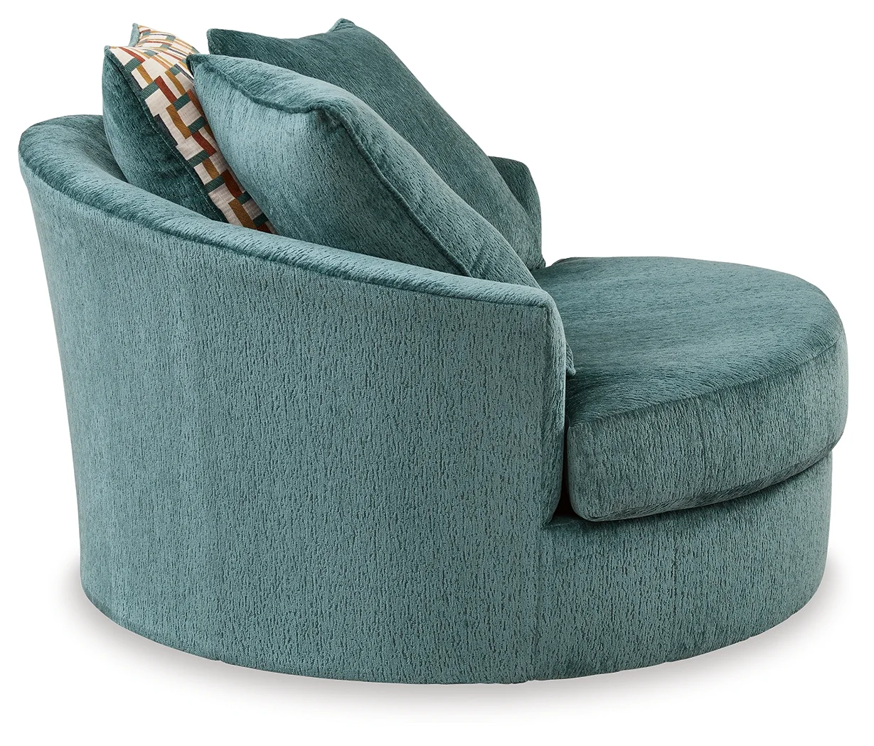 Laylabrook - Teal - Oversized Swivel Accent Chair - Image 4