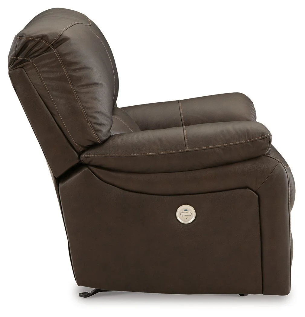 Leesworth - Dark Brown - Power Rocker Recliner - Image 5