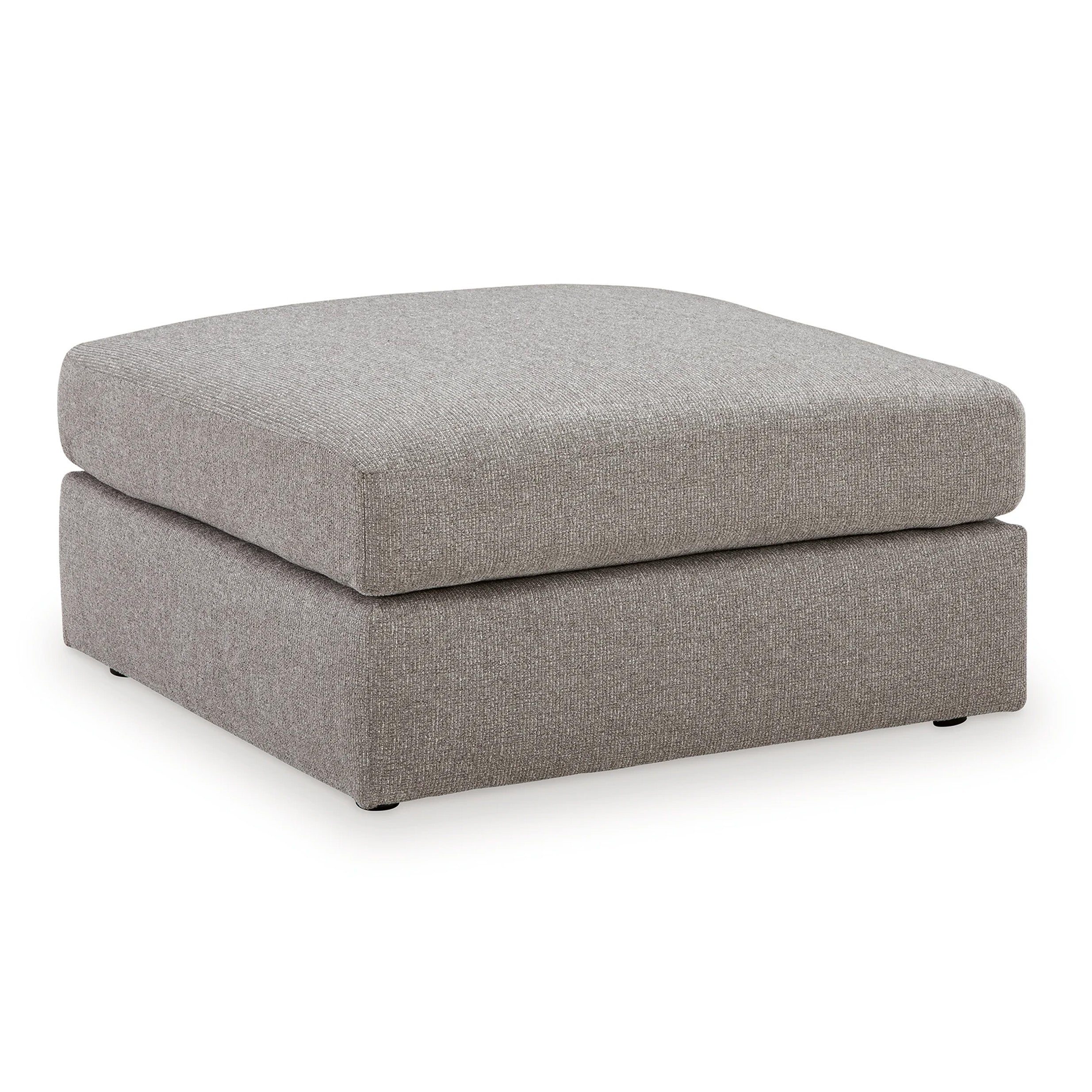Lindon - Oversized Accent Ottoman - Smoke