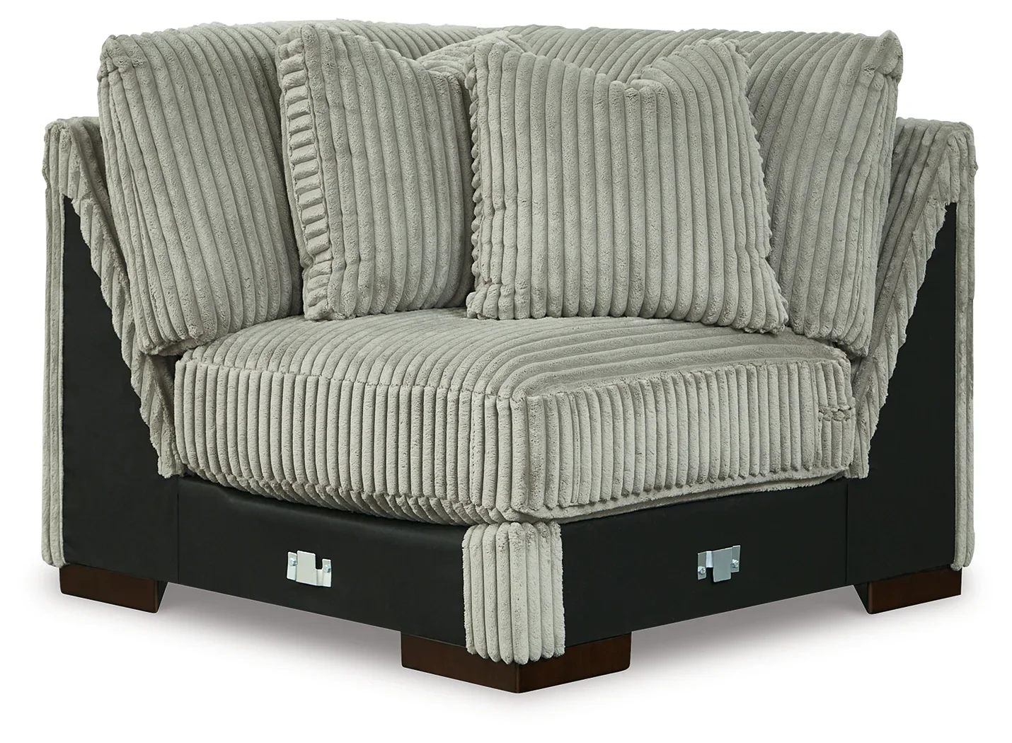 Lindyn - Fog - 4-Piece Sectional With LAF Corner Chaise - Image 4